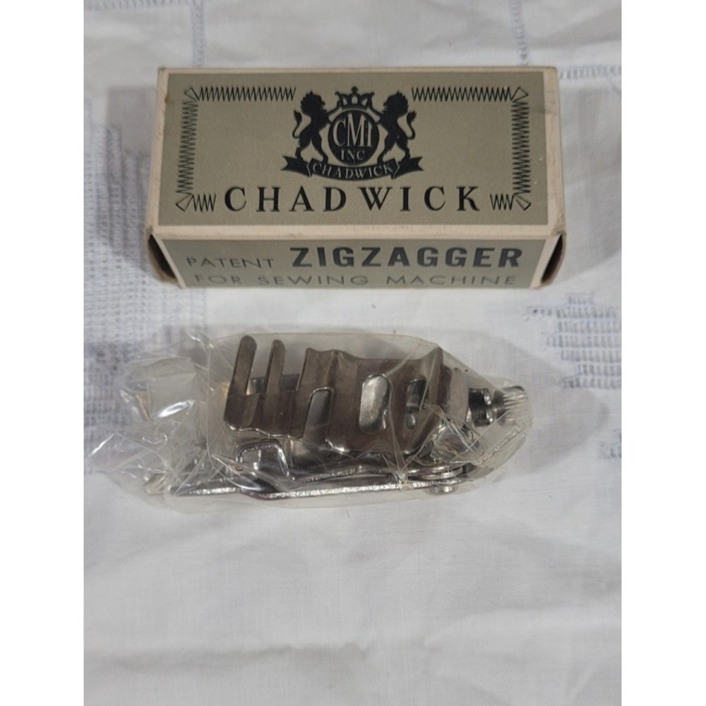 Vintage CHADWICK Zig Zag Sewing Low Shank Machine Attachment Foot Zigzagger